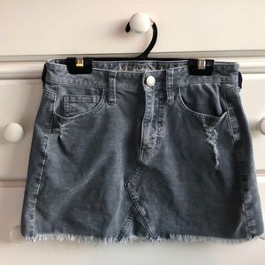 Blue/grey corduroy skirt
